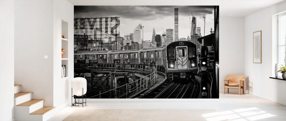 PHOTOWALL / Black Manhattan - Line 7 (e328632) | 輸入壁紙専門店