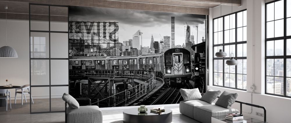 PHOTOWALL / Black Manhattan - Line 7 (e328632) | 輸入壁紙専門店