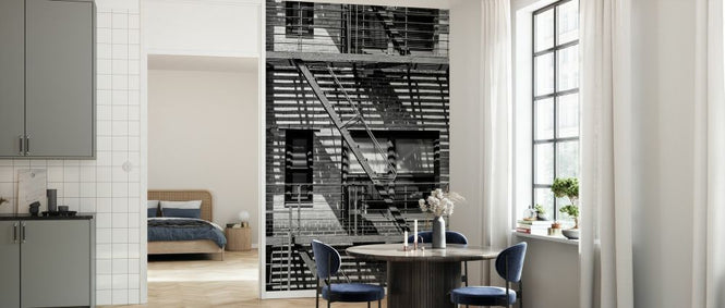 PHOTOWALL / Black Manhattan - NYC Building Facade (e328640)