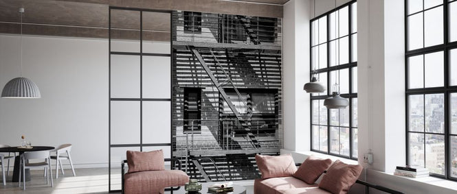 PHOTOWALL / Black Manhattan - NYC Building Facade (e328640)