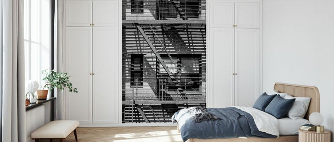 PHOTOWALL / Black Manhattan - NYC Building Facade (e328640)