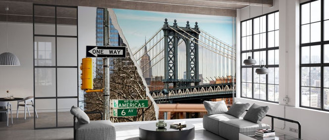 PHOTOWALL / Dual Torn Posters - Manhattan Bridge (e328648)