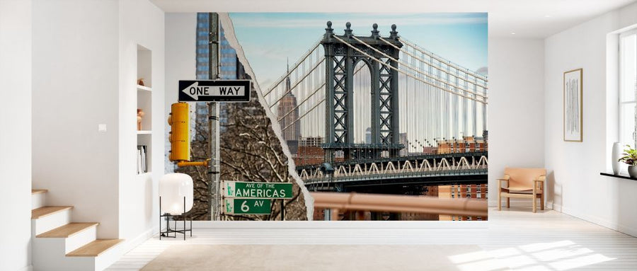 PHOTOWALL / Dual Torn Posters - Manhattan Bridge (e328648)