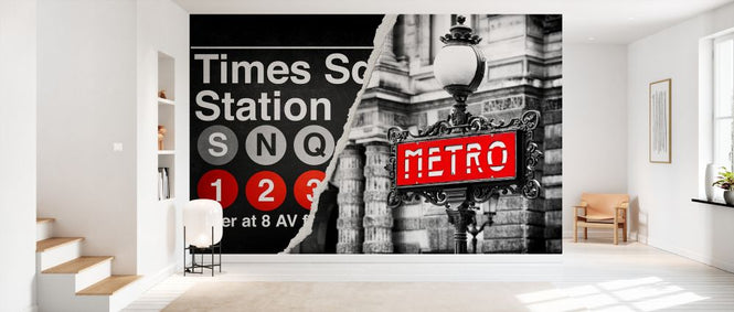 PHOTOWALL / Dual Torn Posters - Metro (e328649)