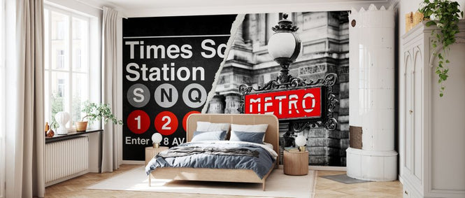 PHOTOWALL / Dual Torn Posters - Metro (e328649)
