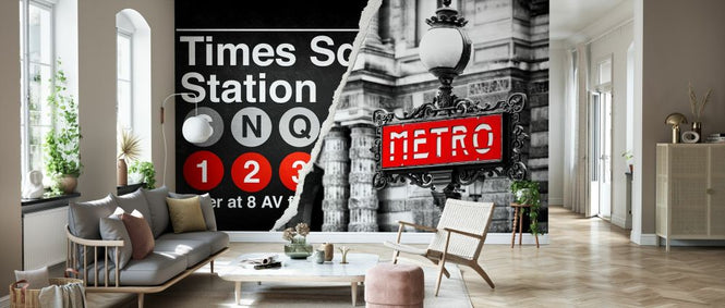 PHOTOWALL / Dual Torn Posters - Metro (e328649)