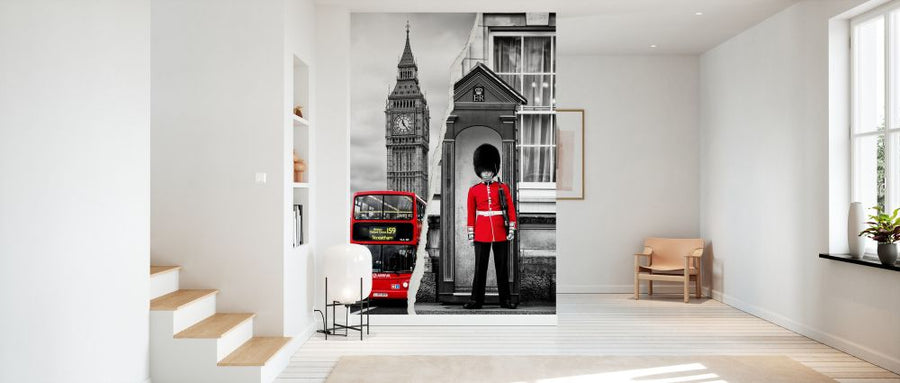 PHOTOWALL / Dual Torn Posters - Red London (e328652)