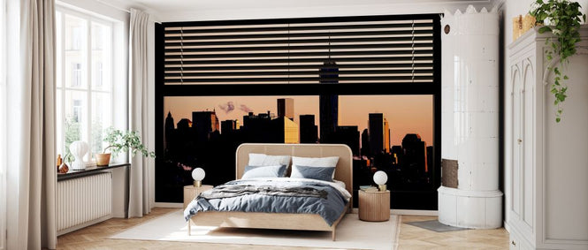 PHOTOWALL / New York view at Sunset throught the Venetian Window (e328663)