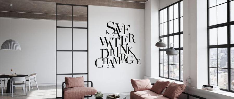 PHOTOWALL / Save Water Drink Champagne (e328694)