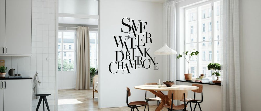 PHOTOWALL / Save Water Drink Champagne (e328694)