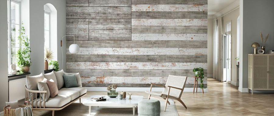 PHOTOWALL / Stars and Stripes in White (e329459)