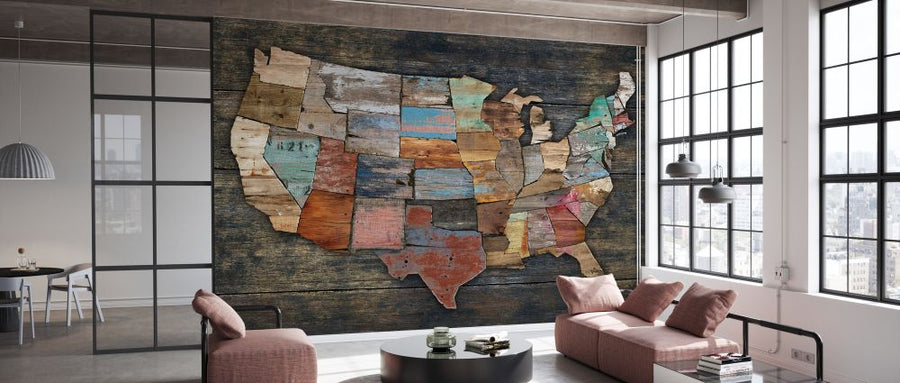 PHOTOWALL / USA Map (e329476)