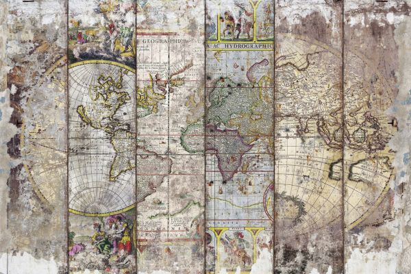PHOTOWALL / Old Times World Map II (e329533)