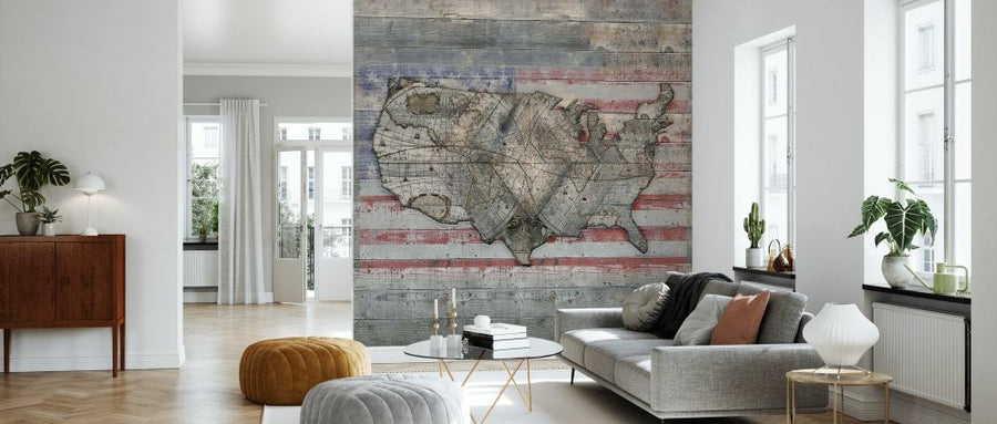 PHOTOWALL / USA Map - Forever (e329567)