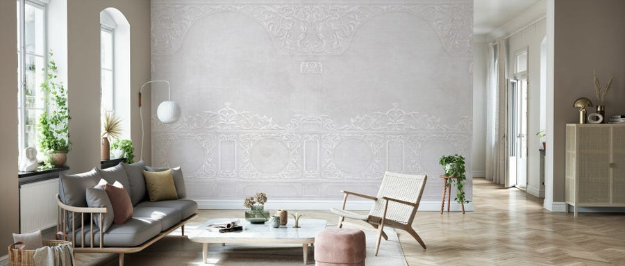 PHOTOWALL / Florence Stucco Decoration - Ash Pink (e329788)