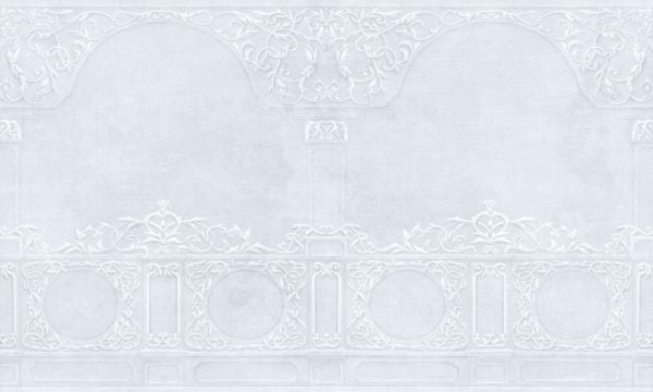 PHOTOWALL / Florence Stucco Decoration - Blue (e329790)