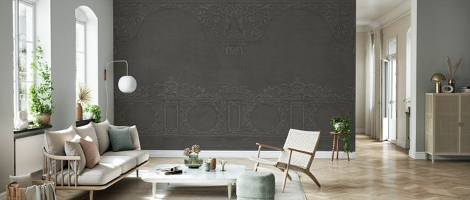 PHOTOWALL / Florence Stucco Decoration - Brown (e329791)