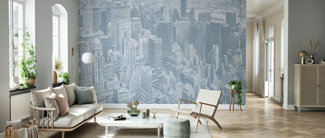 PHOTOWALL / Manhattan View - Blue (e329801)