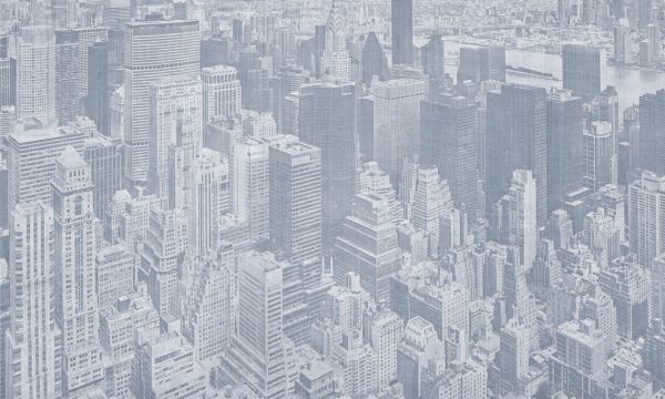PHOTOWALL / Manhattan View - Blue (e329801)