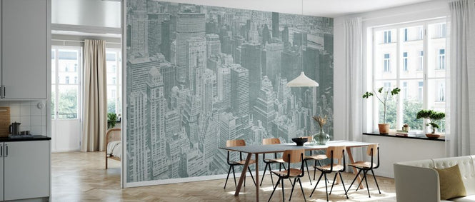 PHOTOWALL / Manhattan View - Green (e329802)
