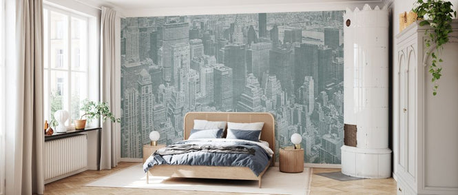 PHOTOWALL / Manhattan View - Green (e329802)