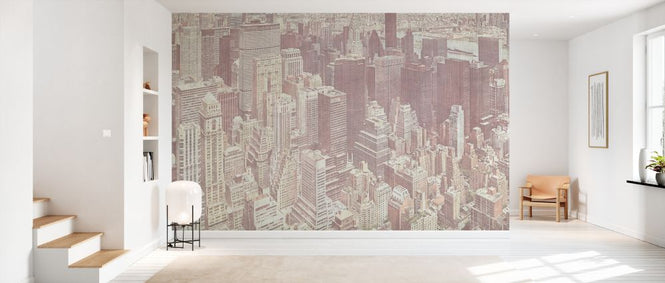 PHOTOWALL / Manhattan View - Soft Burgundy (e329805)