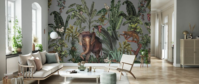 PHOTOWALL / Jungle Kingdom - Grey (e329960)