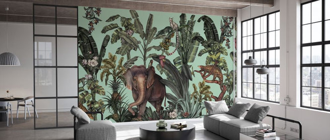 PHOTOWALL / Jungle Kingdom - Light Green (e329961)