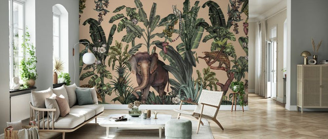 PHOTOWALL / Jungle Kingdom - Ochre (e329962)