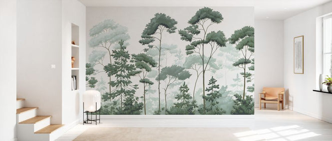 PHOTOWALL / Scandinavian Woodland - Green (e329896)