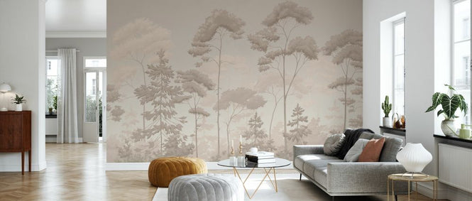 PHOTOWALL / Scandinavian Woodland - Sepia (e329900)
