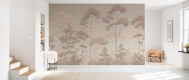 PHOTOWALL / Scandinavian Woodland - Sepia (e329900)