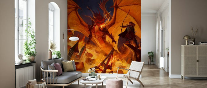 PHOTOWALL / Dragon Destroying Town with Archer (e330149)