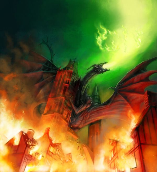 PHOTOWALL / Dragon Destroying Town (e330150)