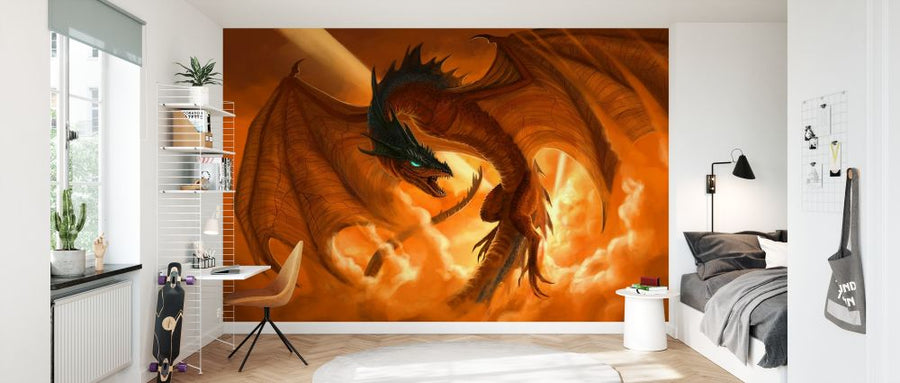 PHOTOWALL / Dragon Flying in the Clouds at Sunrise (e330151)