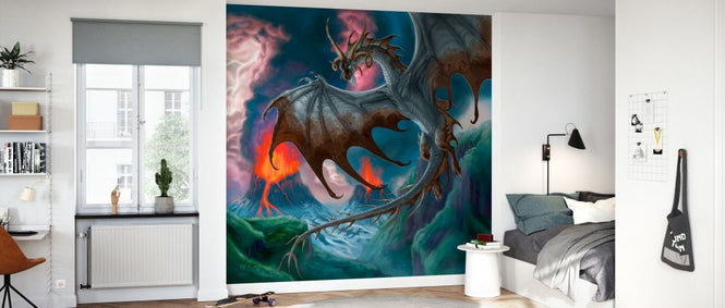 PHOTOWALL / Dragon Playing around Volcanoes (e330153)