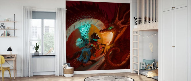 PHOTOWALL / Knight and Dragon Fighting (e330158)