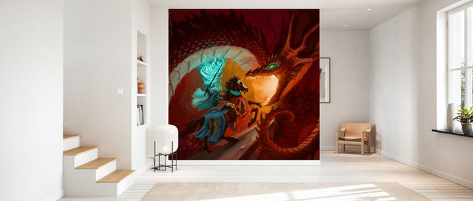 PHOTOWALL / Knight and Dragon Fighting (e330158)
