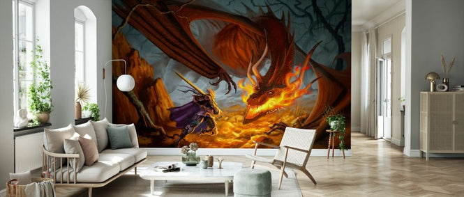 PHOTOWALL / Knight and Dragon in Battle (e330159)