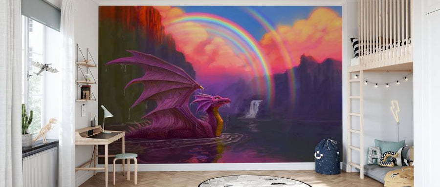 PHOTOWALL / Purple Dragon Gazing at Rainbow (e330162)