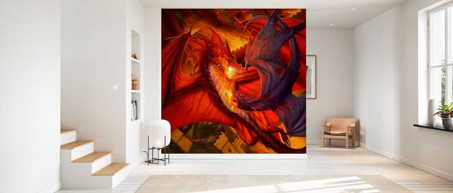 PHOTOWALL / Red Dragon Fighting Blue Dragon (e330167)