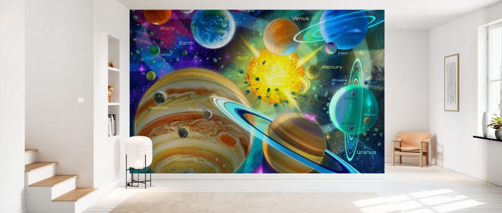 PHOTOWALL / Solar System Puzzle (e330170) | 輸入壁紙専門店