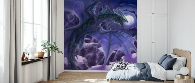 PHOTOWALL / White Dragon Flying over Penguins (e330177)