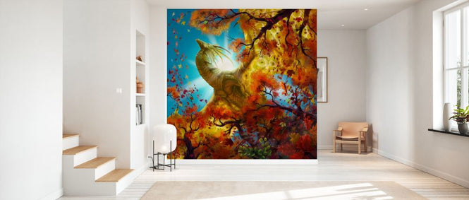 PHOTOWALL / Yellow Dragon Flying over Autumn Forest (e330178)