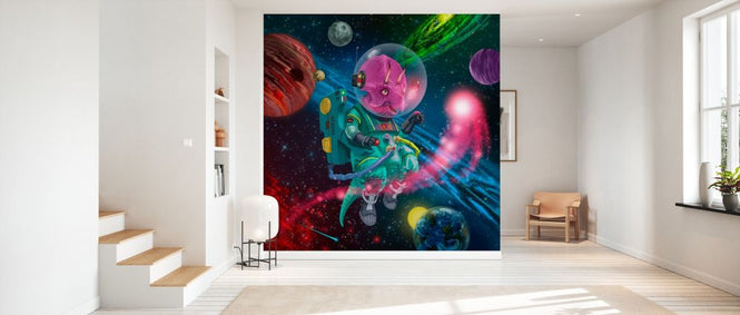 PHOTOWALL / Young Triceratops Astronaut (e330179)