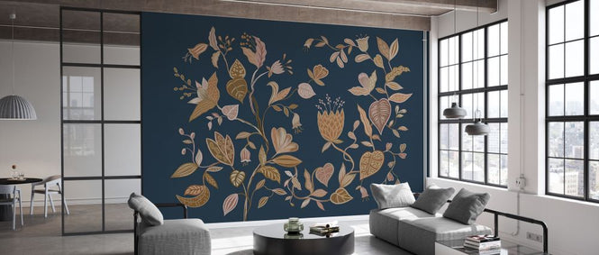PHOTOWALL / Floweriss - Blue (e329983)