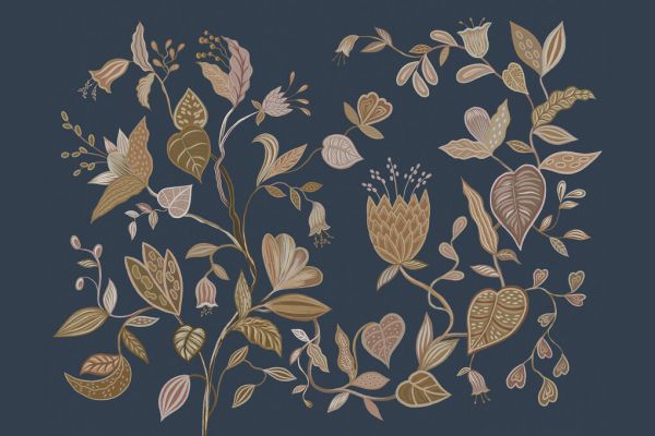 PHOTOWALL / Floweriss - Blue (e329983)