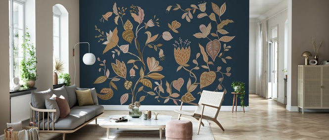 PHOTOWALL / Floweriss - Blue (e329983)