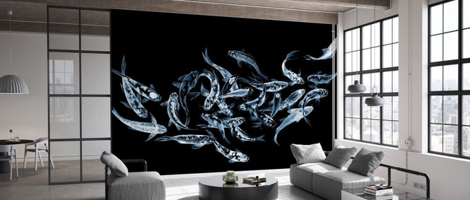 PHOTOWALL / Koi Fishes - Dark (e329996)