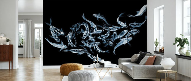 PHOTOWALL / Koi Fishes - Dark (e329996)